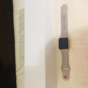 Apple 1.49Inch Sport Watch Rose Gold Aluminum Case
